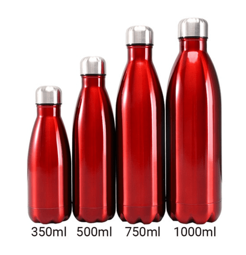 Gourde isotherme 350 / 500 / 750 / 1000 ML PERSONNALISABLE (Bright Red)-#moi Colibri