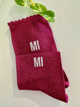 Charger l'image dans la galerie, Chaussettes Pailletées festonnées- Personnalisables (36-40)
