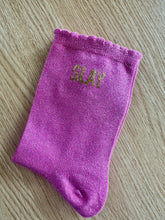 Charger l'image dans la galerie, Chaussettes Pailletées festonnées- Personnalisables (36-40)