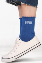 Charger l&#39;image dans la galerie, Chaussettes Pailletées festonnées- Personnalisables (36-40)
