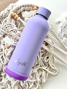 Gourde isotherme 350 / 500 ML PERSONNALISABLE (Urbaine Violet clair)