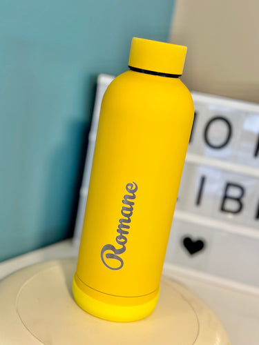 Gourde isotherme 350 / 500 ML PERSONNALISABLE (Urbaine Jaune)