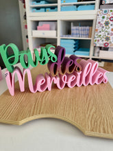 Charger l'image dans la galerie, Petit défaut : Déco en 3D "Pays des Merveilles"
