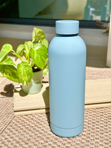 Gourde isotherme 500 ML PERSONNALISABLE (Urbaine Bleu clair)