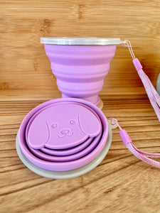 La Clap/Cup Little "Dog" - Gobelet pliable et réutilisable (180 ml)-#moi Colibri
