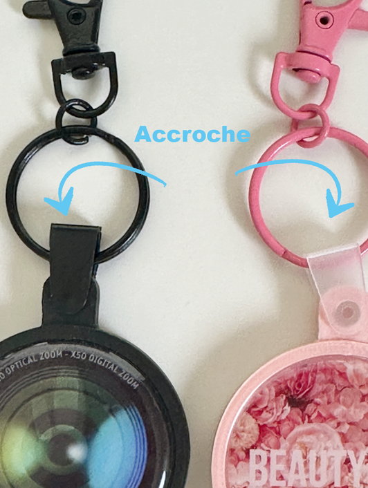 logos sur porte clef entreprise