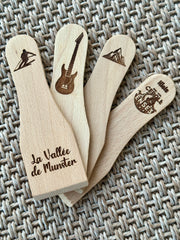 Spatules à raclette en bois personnalisées avec gravure laser