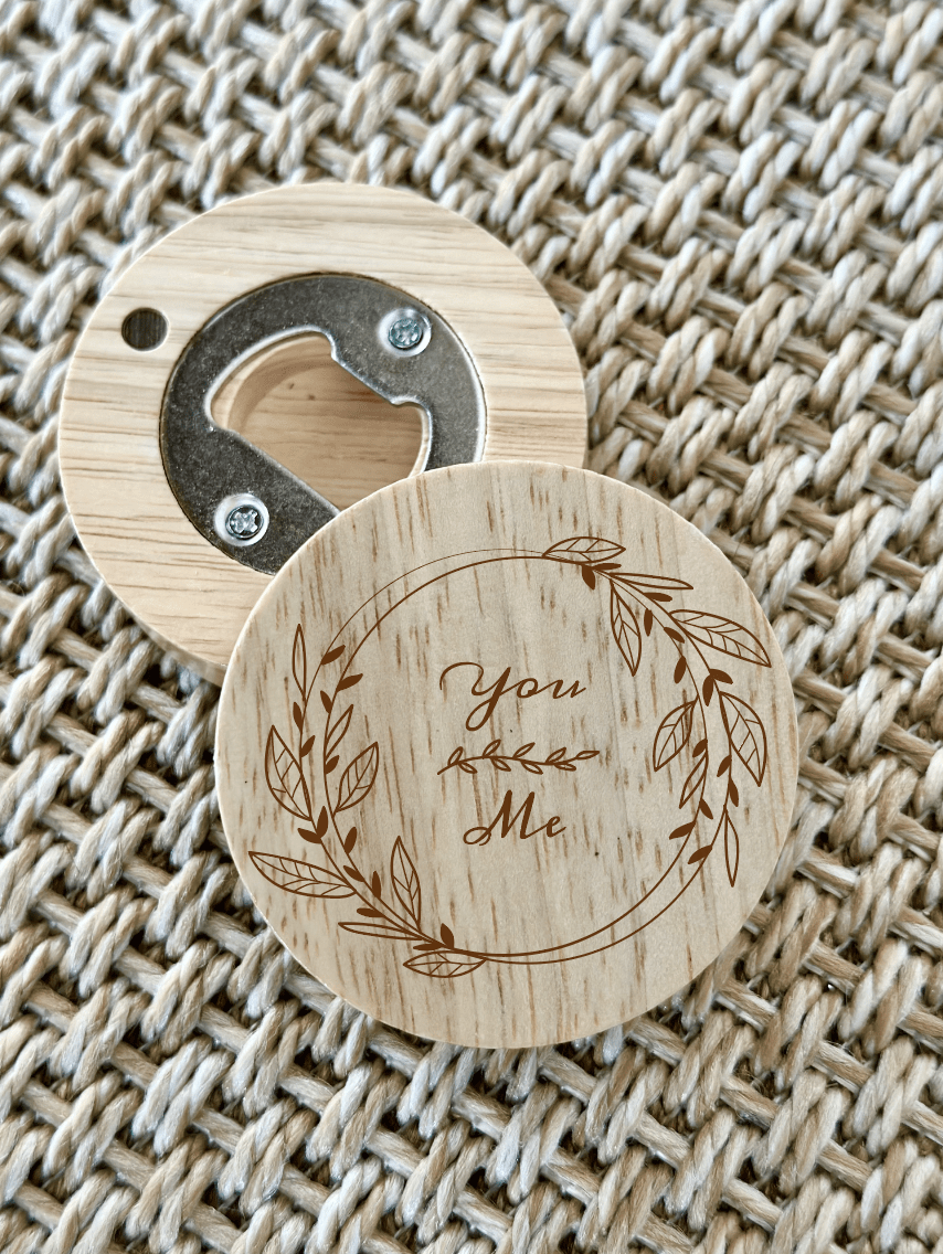 Décapsuleur En Bois Personnalisable Lyly’S - Cadeau Original Fait Main En France - Gravure Sur Mesure - 8