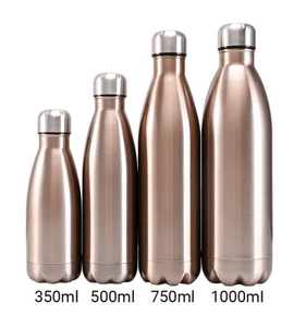 Gourde isotherme 350 / 500 / 750 / 1000 ML PERSONNALISABLE (Bright Champagne) - #moi Colibri