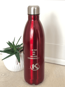 Gourde isotherme 350 / 500 / 750 / 1000 ML PERSONNALISABLE (Bright Red)-#moi Colibri