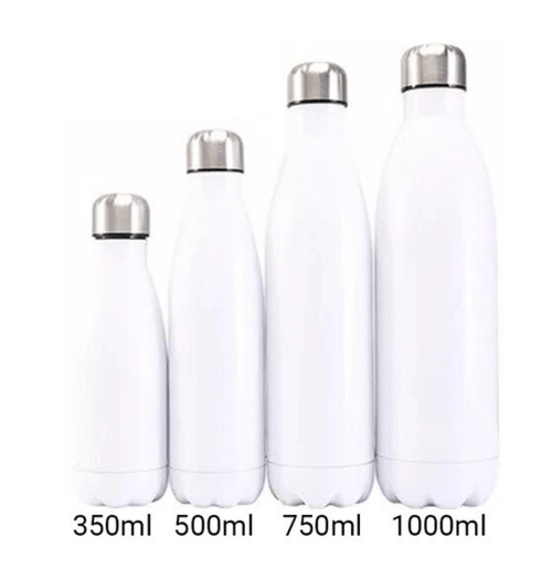 Gourde isotherme 350 / 500 / 750 / 1000 ML PERSONNALISABLE (Bright Whi –  #moi Colibri