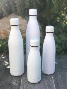 Gourde isotherme 350 / 500 / 750 / 1000 ML PERSONNALISABLE (Full Soft Blanc) #moi Colibri