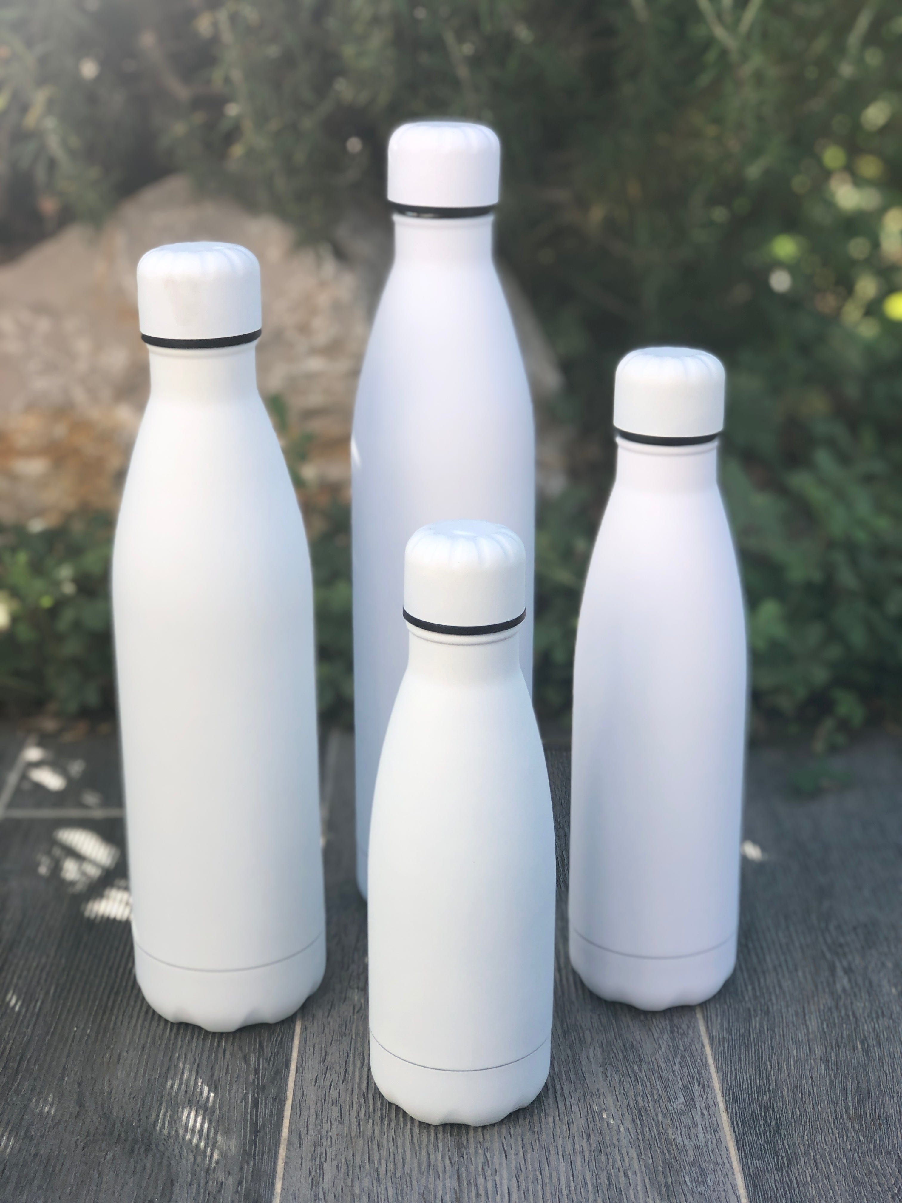 Gourde isotherme 350 / 500 / 750 / 1000 ML PERSONNALISABLE (Bright Whi –  #moi Colibri