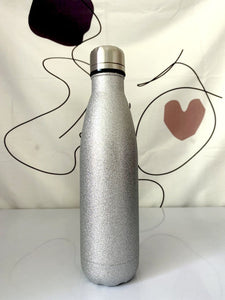 Gourde isotherme 500 ML PERSONNALISABLE (Ice Silver)-#moi Colibri